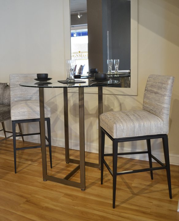 Richfield Oil Rubbed Bronze Bar Height Stool Designmaster Furniture